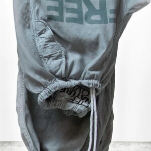 NWT Flap/Snap FREECITY Matte/Satin Airjump Pant - Silver Rock